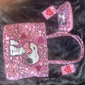 Vera Bradley Love You Snoopy + Clamshell Cosmetic Bag